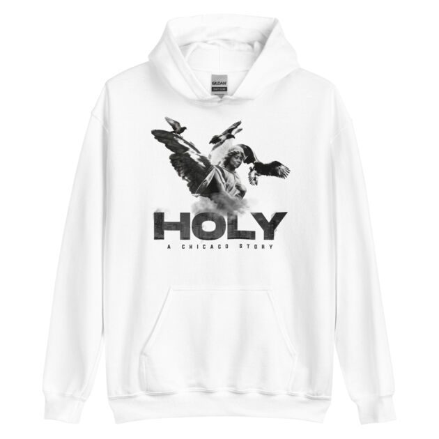 "HOLY - A Chicago Story" White Unisex Hoodie